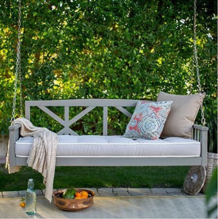 Modern Cottonwood Deep Seating Porch Swing Bed