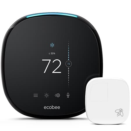Ecobee4 Alexa-Enabled Thermostat with Sensor