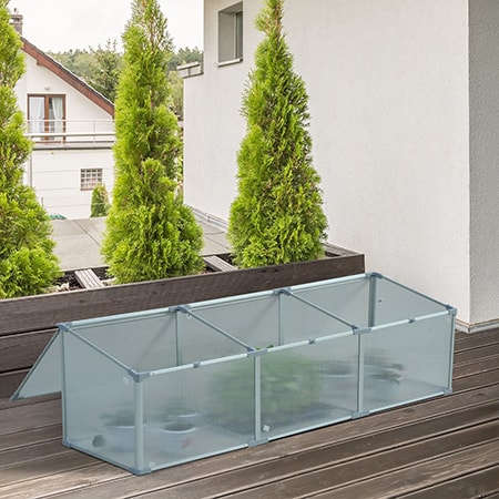 Outsunny Cold Frame Mini Greenhouse Kit