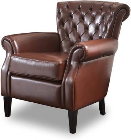 Christopher Knight Home Franklin Leather Club Chair